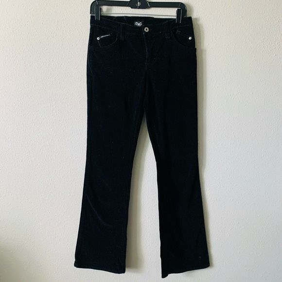 Dolce & Gabbana Pants - Dolce and Gabana Black Corduroy Straight Leg Pants